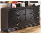 Huey Vineyard Full Sleigh Headboard Bed with Dresser