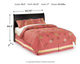Huey Vineyard Full Sleigh Headboard Bed with Mirrored Dresser, Chest and Nightstand