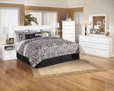 Bostwick Shoals King/California King Panel Headboard Bed with Mirrored Dresser, Chest and Nightstand
