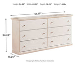 Bostwick Shoals Queen/Full Panel Headboard Bed with Mirrored Dresser