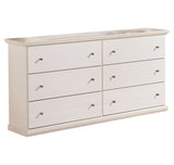 Bostwick Shoals Queen/Full Panel Headboard Bed with Mirrored Dresser