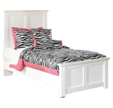Bostwick Shoals Twin Panel Bed with Mirrored Dresser
