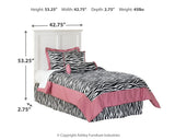 Bostwick Shoals Twin Panel Headboard Bed with Mirrored Dresser and 2 Nightstands