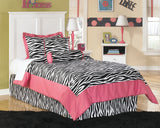 Bostwick Shoals Twin Panel Headboard Bed with Mirrored Dresser and 2 Nightstands
