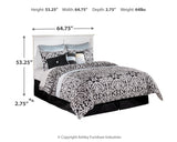 Bostwick Shoals Queen/Full Panel Headboard Bed with Mirrored Dresser, Chest and 2 Nightstands