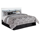 Bostwick Shoals King/California King Panel Headboard Bed with Mirrored Dresser and 2 Nightstands