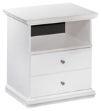 Bostwick Shoals Queen/Full Panel Headboard Bed with Mirrored Dresser, Chest and 2 Nightstands