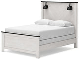 Schoenberg Queen Panel Bed with Mirrored Dresser and 2 Nightstands