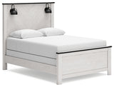 Schoenberg Queen Panel Bed with Mirrored Dresser