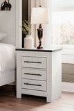 Schoenberg King Panel Bed with Mirrored Dresser, Chest and Nightstand