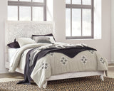 Paxberry Queen Panel Bed with Mirrored Dresser and Nightstand