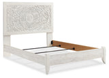Paxberry Queen Panel Bed with Mirrored Dresser and 2 Nightstands