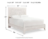 Paxberry Queen Panel Bed with Mirrored Dresser and 2 Nightstands