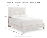 Paxberry Queen Panel Bed with Mirrored Dresser and Chest