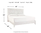 Paxberry King Panel Bed with Mirrored Dresser