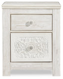 Paxberry King Panel Bed with Mirrored Dresser and 2 Nightstands