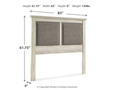 Cambeck King/California King Upholstered Panel Headboard with Dresser