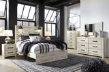 Cambeck Queen Panel Bed with Mirrored Dresser, Chest and 2 Nightstands