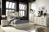 Cambeck Full Panel Bed with Mirrored Dresser, Chest and Nightstand