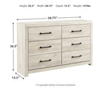Cambeck King/California King Upholstered Panel Headboard with Dresser