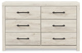 Cambeck King Upholstered Panel Bed with Dresser