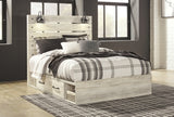 Cambeck Queen Panel Bed with 2 Storage Drawers with Dresser