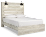 Cambeck Queen Panel Bed with Mirrored Dresser and Chest