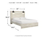 Cambeck Queen Panel Bed with Mirrored Dresser and Nightstand