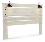 Cambeck King Panel Headboard Bed with Mirrored Dresser, Chest and Nightstand