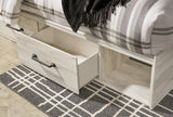 Cambeck Queen Panel Bed with 4 Storage Drawers with Mirrored Dresser, Chest and Nightstand