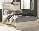 Cambeck Full Panel Bed with Mirrored Dresser and Chest