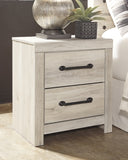 Cambeck Full Panel Bed with 2 Storage Drawers with Mirrored Dresser and 2 Nightstands