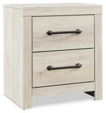 Cambeck Queen Panel Headboard Bed with Mirrored Dresser and 2 Nightstands