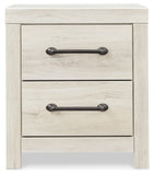 Cambeck Twin Panel Bed with Mirrored Dresser and 2 Nightstands