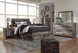 Derekson Queen Panel Bed with 4 Storage Drawers