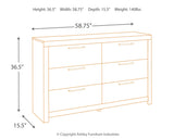Derekson Full Panel Bed with Dresser