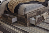 Derekson Full Panel Bed with 6 Storage Drawers