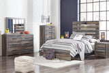 Drystan Full Panel Bed with Mirrored Dresser, Chest and Nightstand