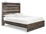 Drystan Queen Panel Bed with Mirrored Dresser, Chest and Nightstand