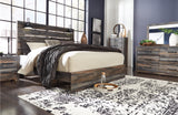 Drystan King Panel Bed with Mirrored Dresser, Chest and Nightstand