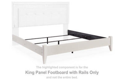 Zyniden King Panel Footboard with Rails