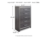 Lodanna Queen Panel Bed with Mirrored Dresser, Chest and 2 Nightstands