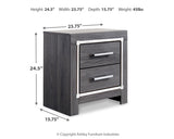 Lodanna Full Panel Bed with Mirrored Dresser and 2 Nightstands