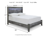 Baystorm Full Panel Bed with Mirrored Dresser and Nightstand
