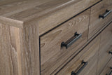 Zelen King/California King Panel Headboard Bed with Dresser