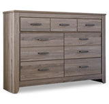 Zelen Full Panel Headboard Bed with Dresser