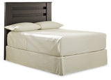 Brinxton King/California King Panel Headboard Bed with Mirrored Dresser and Chest