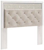 Altyra Queen Panel Headboard Bed with Mirrored Dresser and Chest