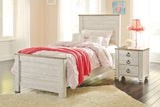 Willowton Twin Panel Bed with Nightstand