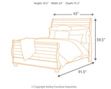 Willowton Queen Sleigh Bed
